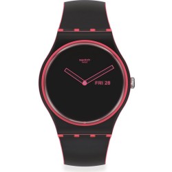 Orologio Unisex Swatch New Gent Minimal Line Pink SO29P700