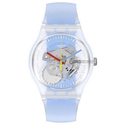 Orologio Unisex Swatch New Gent Clearly Blue Striped SUOK156