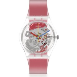 Orologio Unisex Swatch Gent Clearly Red Striped GE292