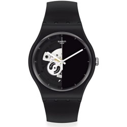 Orologio Unisex Swatch New Gent Live Time Black SO32B107