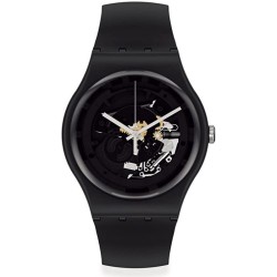 Orologio Unisex Swatch New Gent Spot Time Black SO32B108