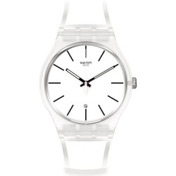 Orologio Unisex Swatch New Gent White Trip SO29K401