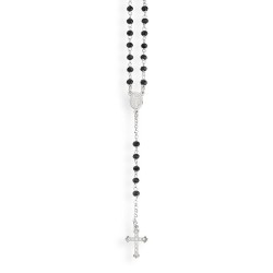 Collana Rosario Amen in argento con cristalli CROBNZ4