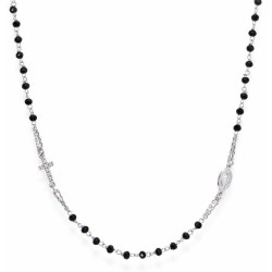 Collana Rosario Amen in argento con cristalli CROBNZ3