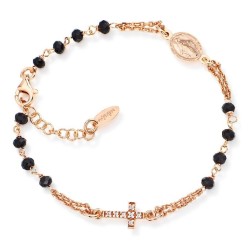 Bracciale Amen Rosari in argento con cristalli BRORNZ3
