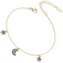 Bracciale Donna Boccadamo Gaya GBR017D Stelle e Luna