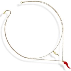 Collana Donna Boccadamo Gaya GGR074D Cornetti Portafortuna