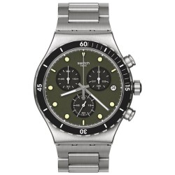 Orologio Uomo Swatch Irony Chrono Back In Khaki YVS488G Cronografo