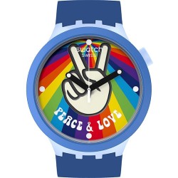Orologio Swatch Big Bold Peace Hand Love SB03N105