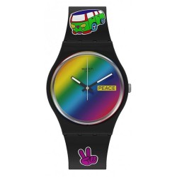 Orologio Unisex Swatch Gent Go With The 'Bow SO31B101