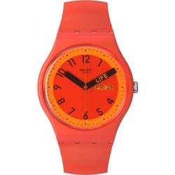 Orologio Unisex Swatch New Gent Proudly Red SO29R705