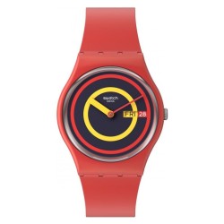 Orologio Unisex Swatch Gent Swatch Concentric Red SO28R702