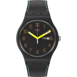 Orologio Unisex Swatch New Gent Dark Glow SO29B707